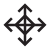 Move tool icon — drag points to reposition fence posts